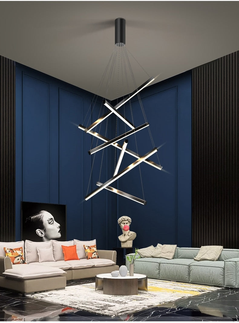 Ylk Black Luxury LED Chandelier