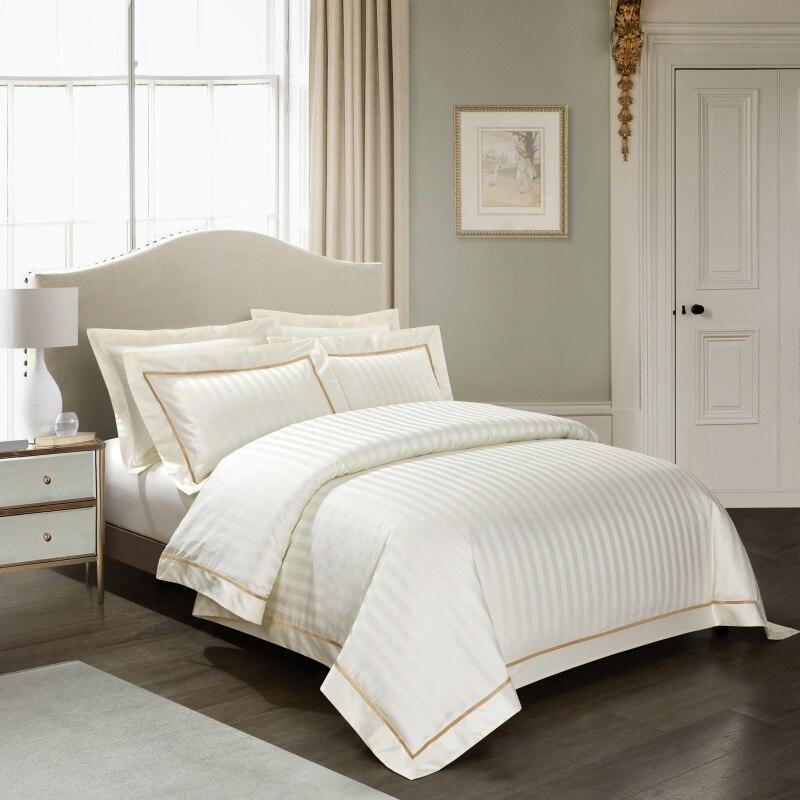 Marnula Egyptian Cotton Premium Soft Silky Duvet Cover Set - Nordic Side - Bedding, Cotton, Creamy, Egyptian, Marnula, Premium, Set, Silky, Soft