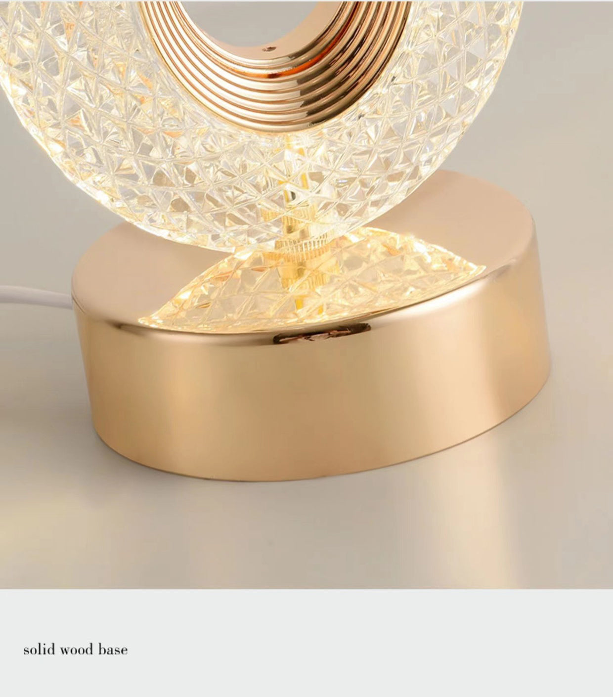 BAN Candace Oval Luxury Crystal Nordic LED table lamp