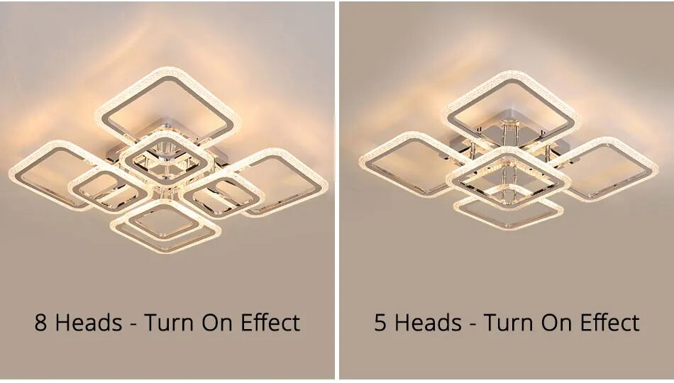 Qiyi Kaoli Chrome LED Chandelier