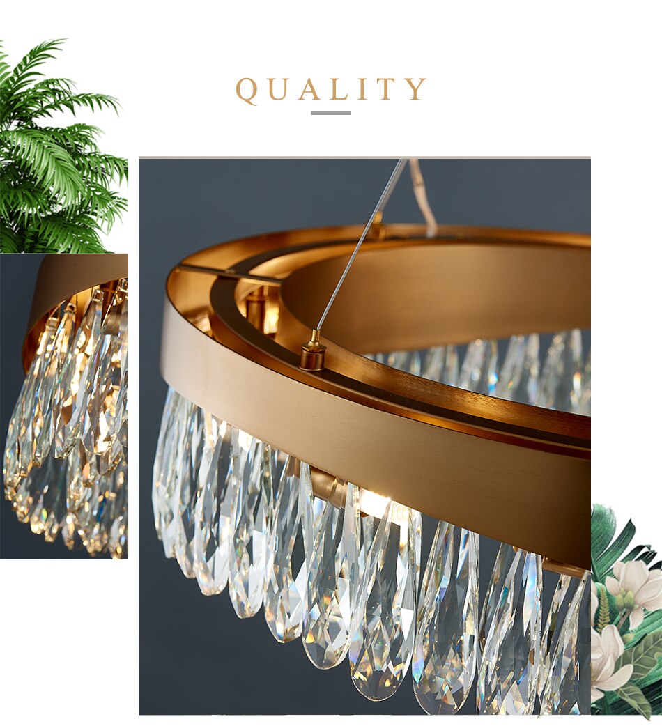 Ylk Luna Crystal Chandelier Light