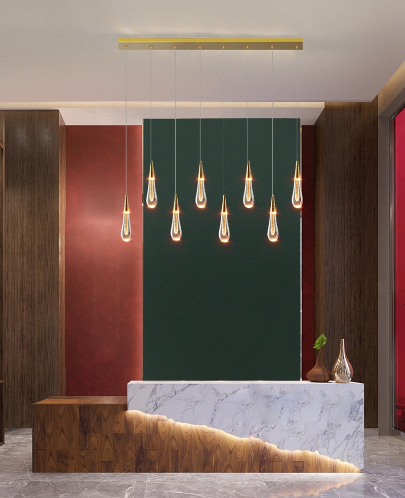 Ylk Water Drop Crystal Chandelier