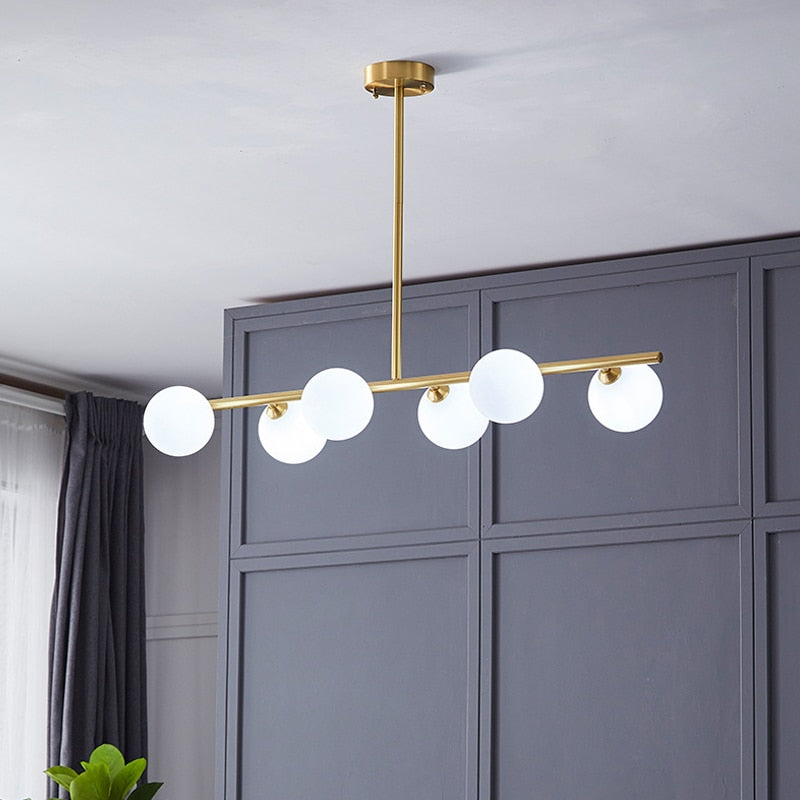 Oud Bethan Modern Glass Ball Chandelier