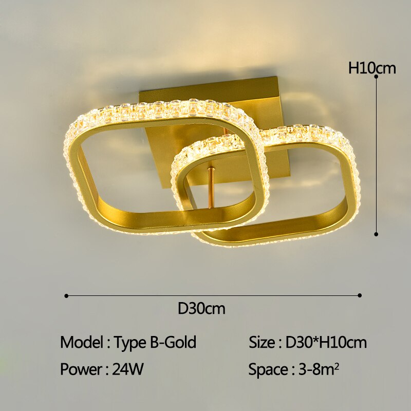 SERA Vanin - Round Square Modern Ceiling Light