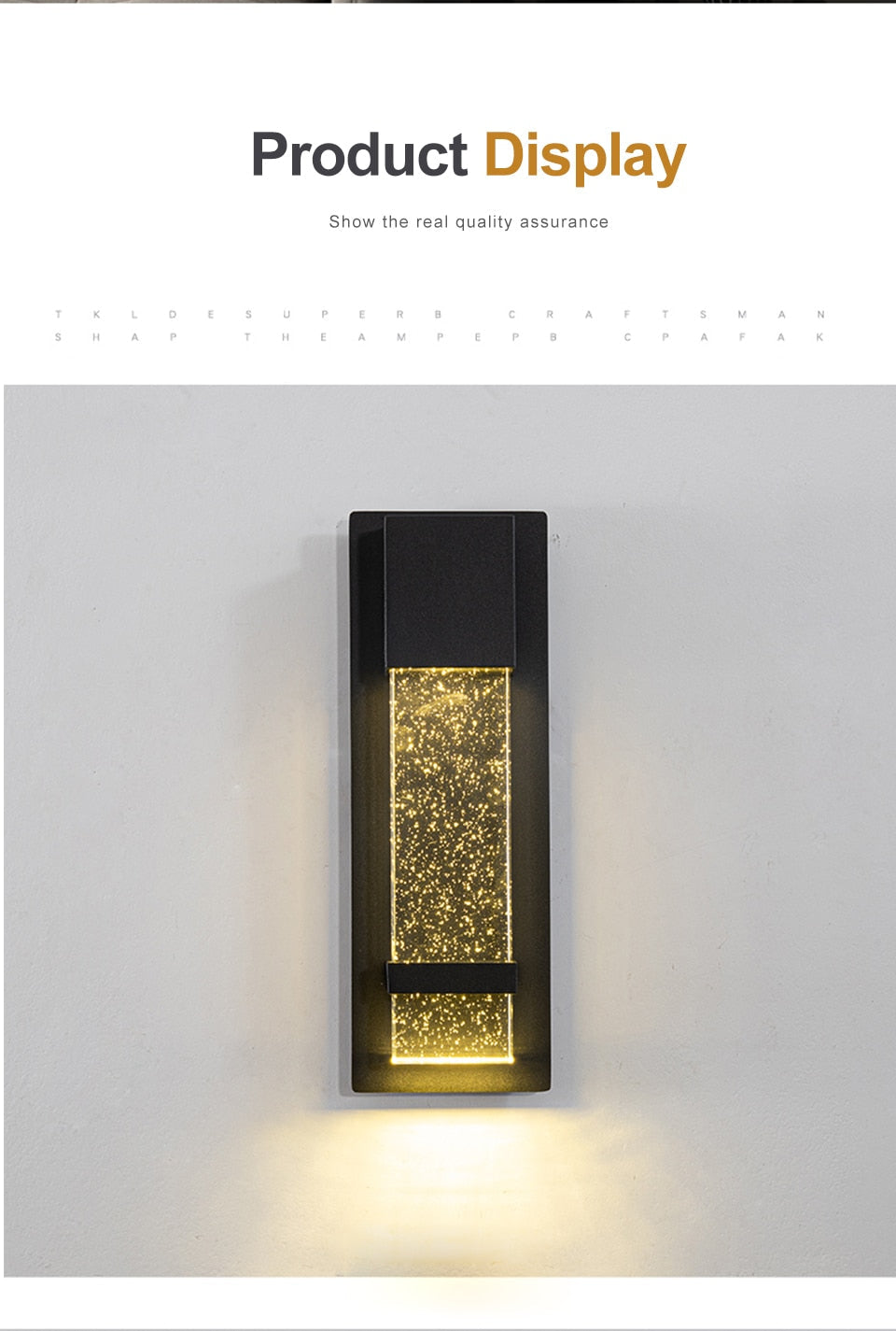 IIS New Led wall lamp PIR motion sensor outdoor IP65 waterproof