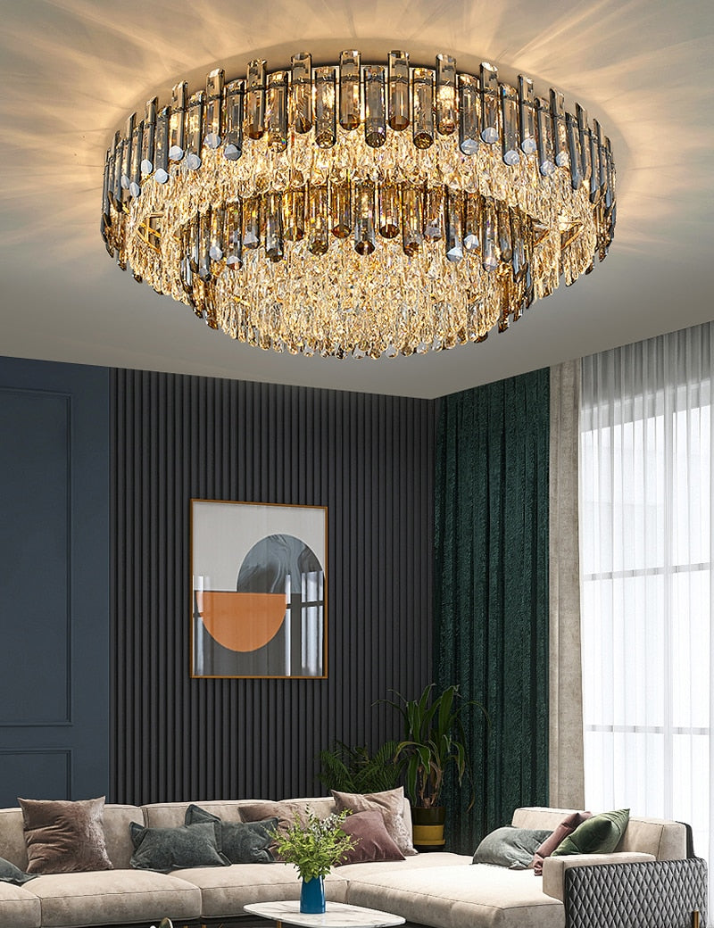 Ylk Luxury Crystal Ceiling Chandelier