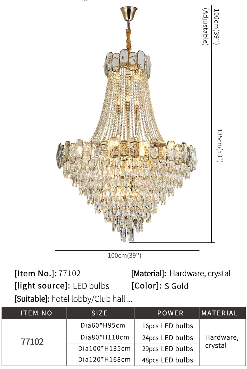 Ylk Valentina Crystal Chandelier Design