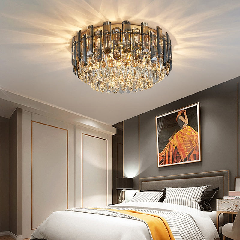 Ylk Luxury Crystal Ceiling Chandelier