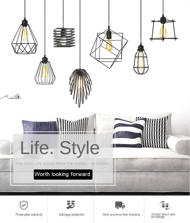 LYF 20-styles Daire Modern industrial style American retro country Pendant Lamp