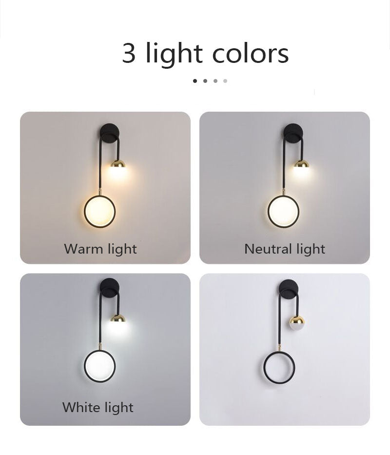 GRN Creative Nordic Modern Minimalist Bedroom Bedside Lamp