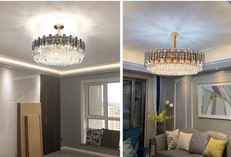 Ylk Demetrius Crystal Chandelier Luxe