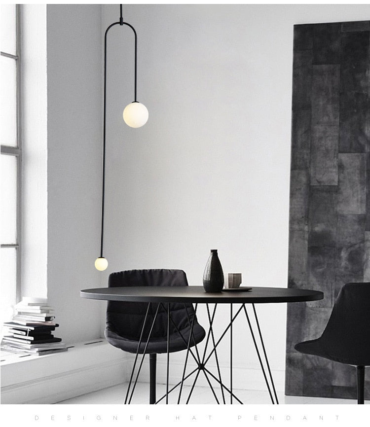 Torborg Minimalist Bedroom Bedside Led Chandelier Light