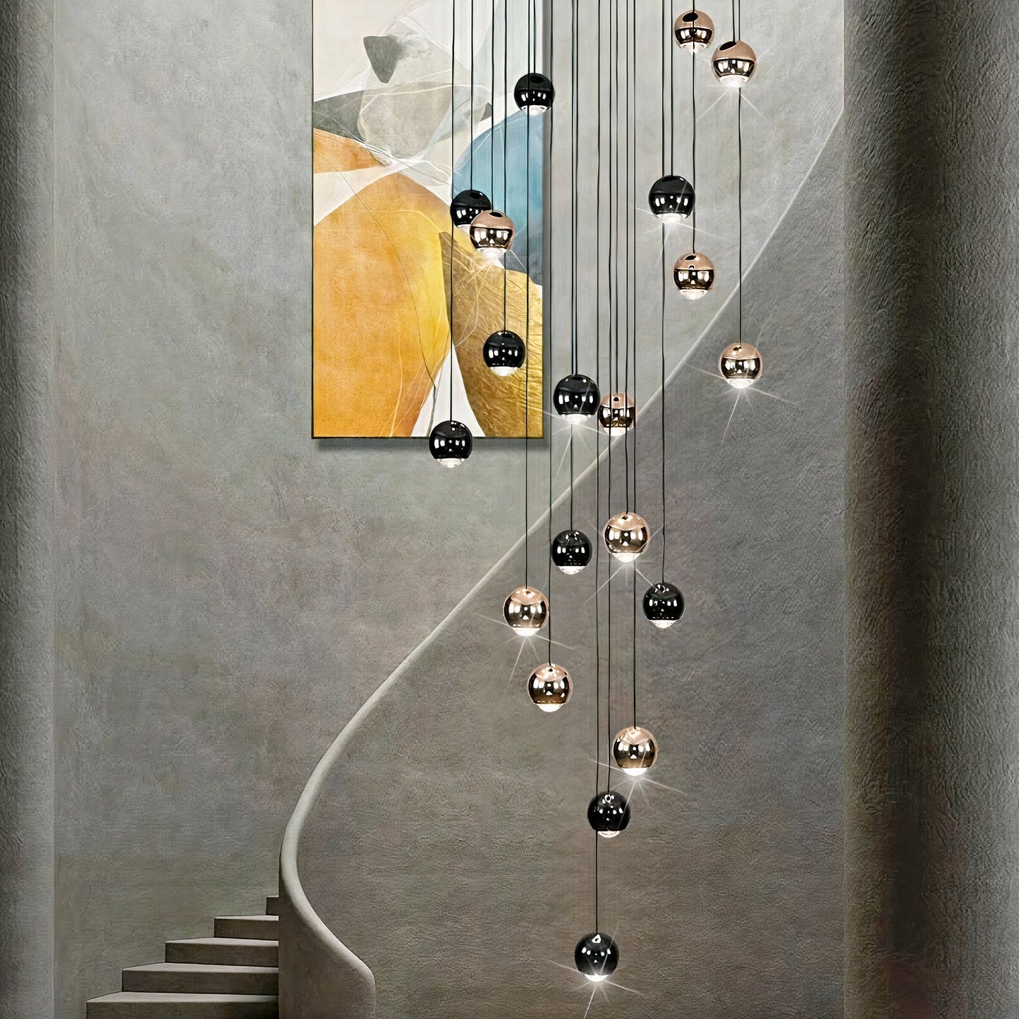 APEX Modern Luxury Glossy Ball Droplight Deco Lighting