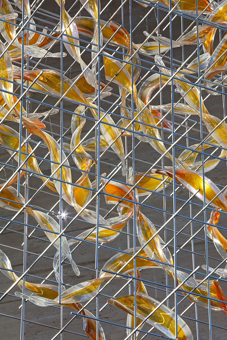 IIS Luxury Colored Glass Modern Big Chandelier