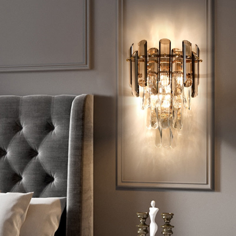 Ylk Thora Crystal Wall Sconce