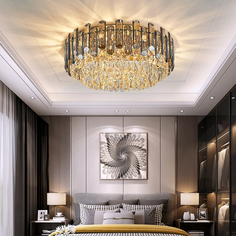 Ylk Luxury Crystal Ceiling Chandelier