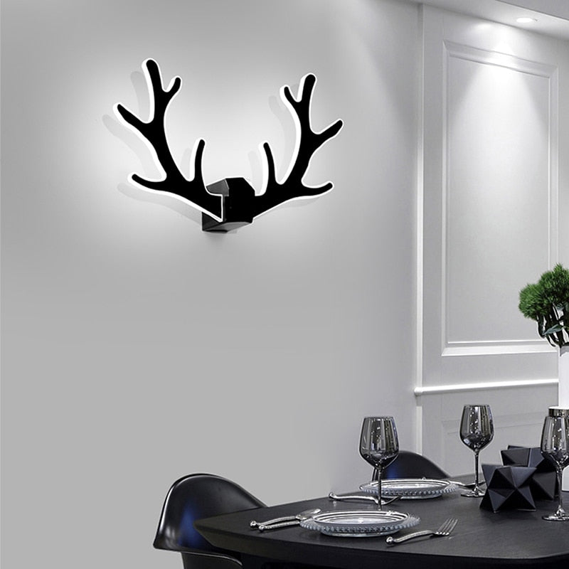 IIS Nordic Antler wall lamp LED bedside bedroom light macarons wall sconce