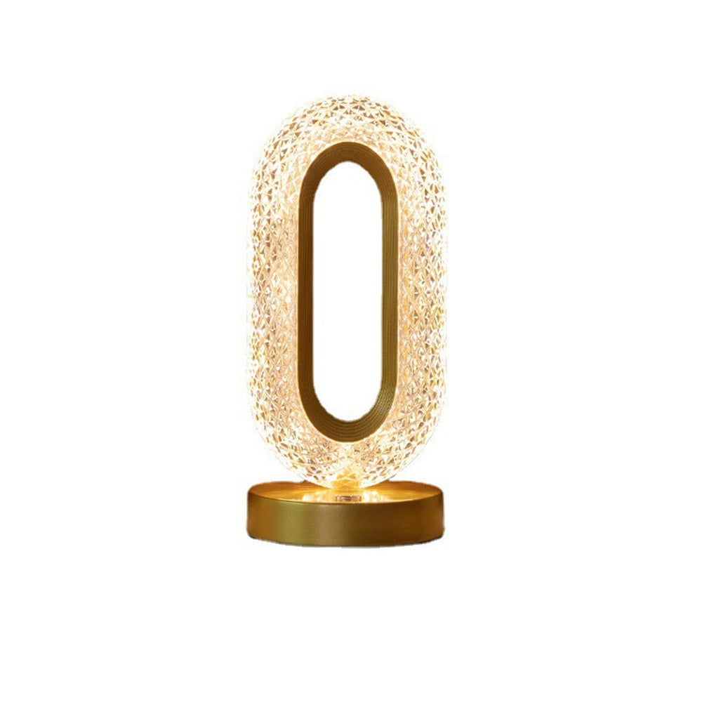 BAN Candace Oval Luxury Crystal Nordic LED table lamp