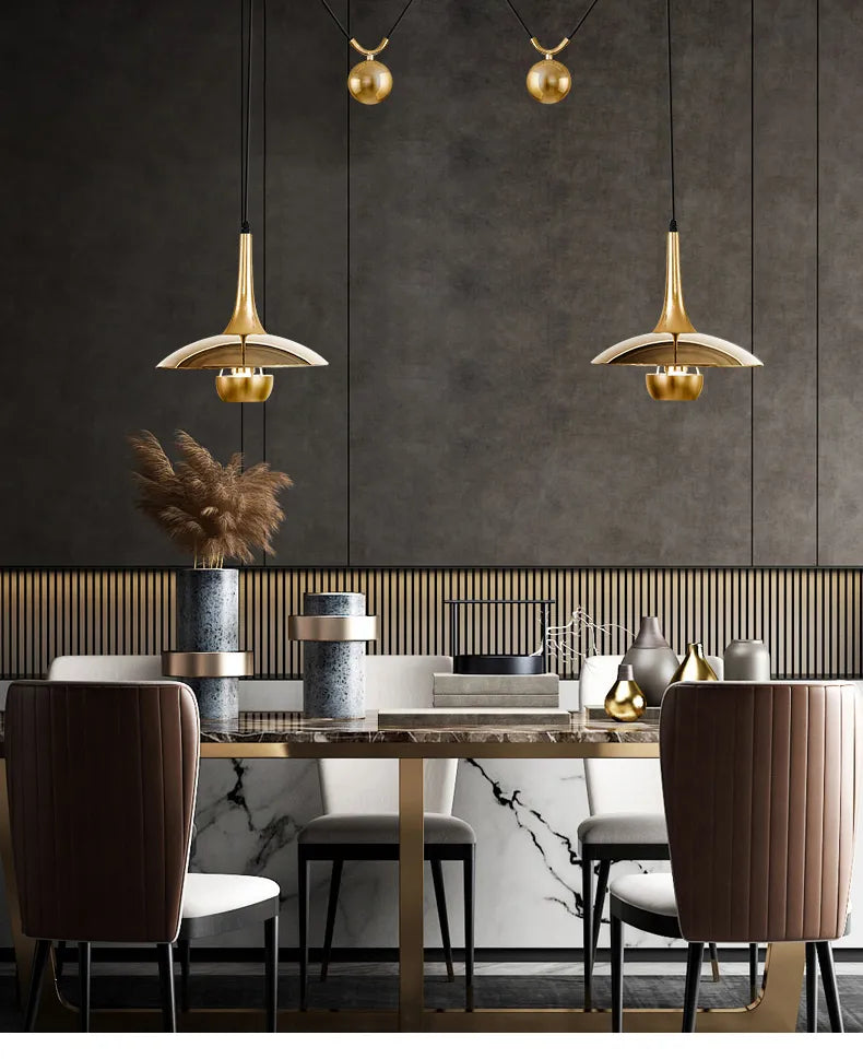 Designer creative height-adjustable shift UFO pendant lamps