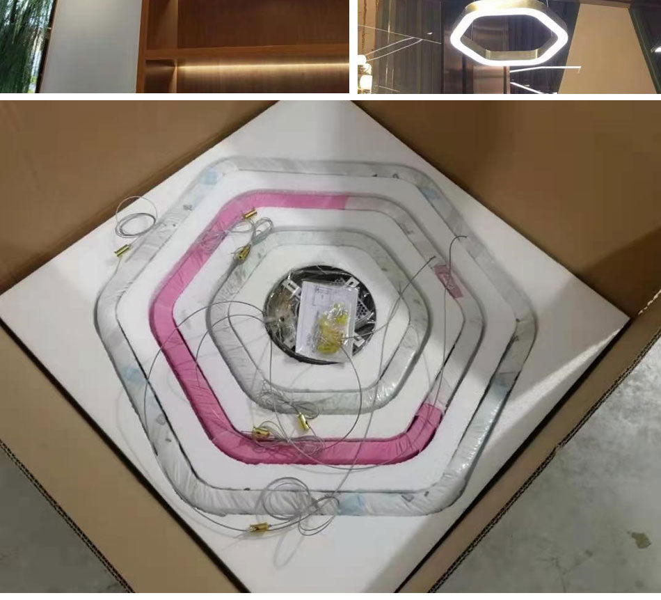 Ylk Polygon Design Luxe Chandelier