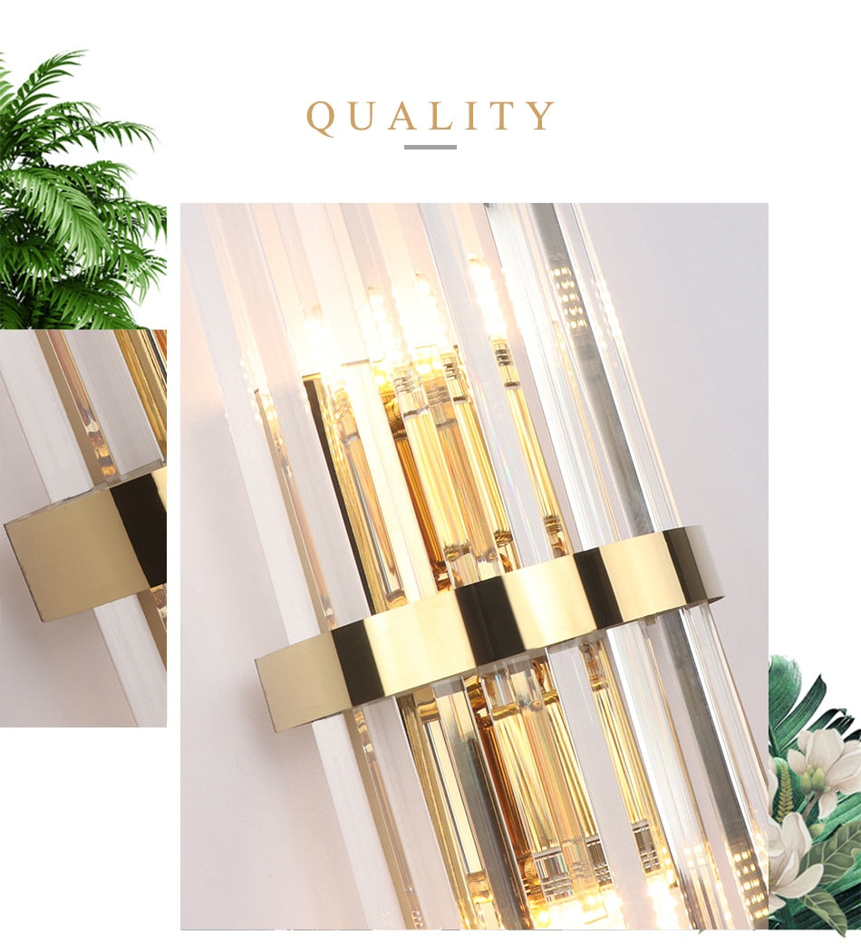Ylk Dallen Luxury Crystal Wall Light