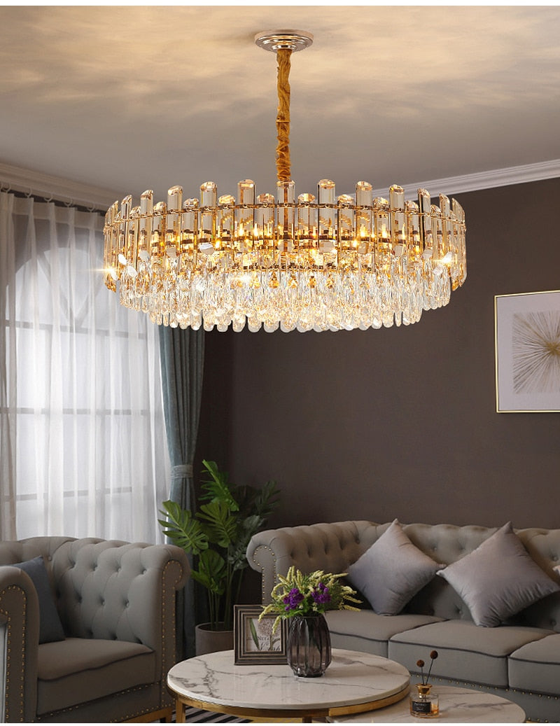 Ylk Demetrius Crystal Chandelier Luxe