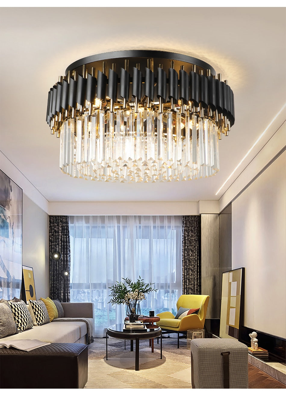 Ylk Aldric Luxury Black Chandelier