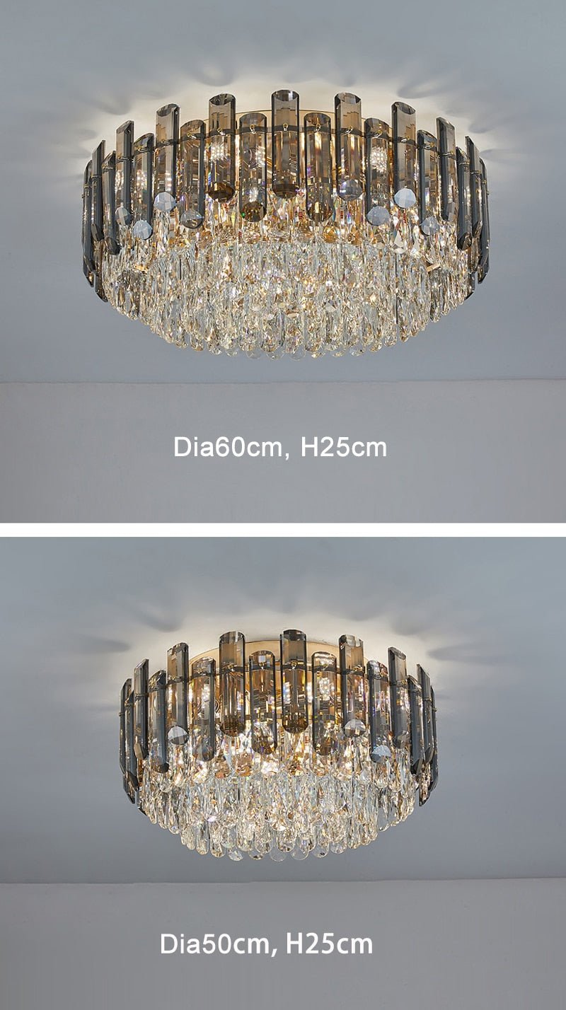Ylk Luxury Crystal Ceiling Chandelier