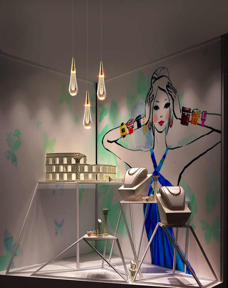 Ylk Water Drop Crystal Chandelier