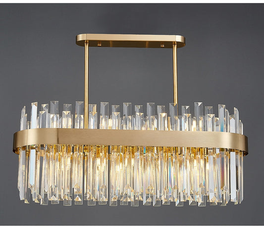 Ylk Oval Design Crystal Chandelier