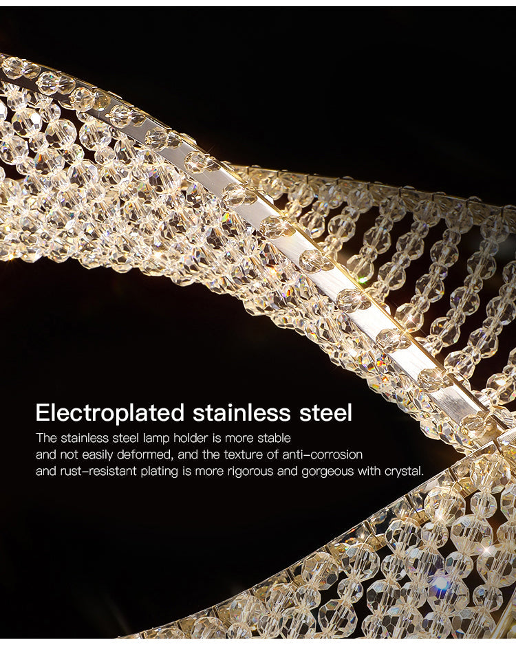 Ylk Large Wave Design Chandelier