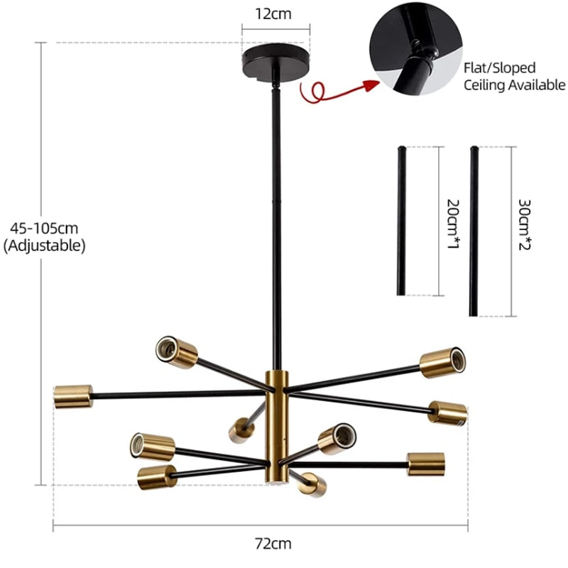 Oud Berenice Nordic Chandelier Elegance