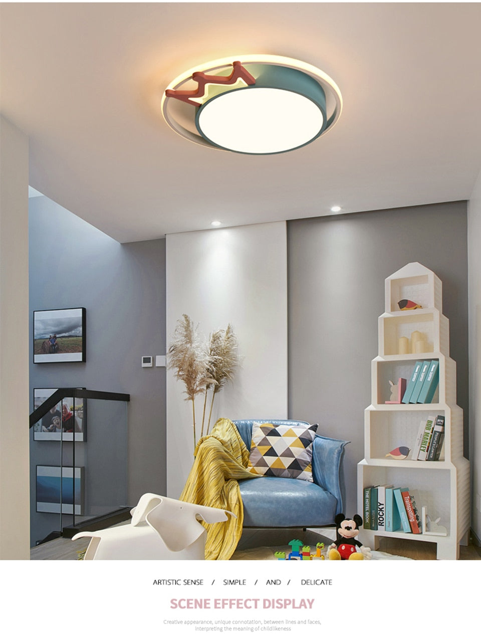 IIS Cartoon Nursery Crown Ceiling Lamps For Children