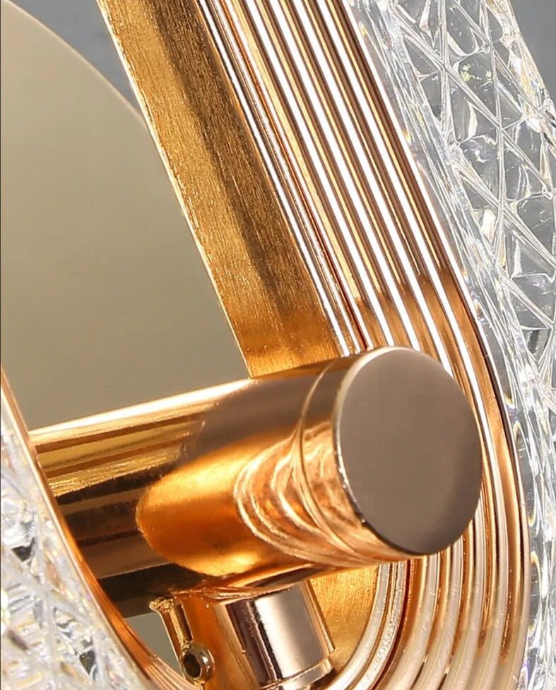 LYF Miraa Oval/Round Crystal Modern LED Wall Lamp