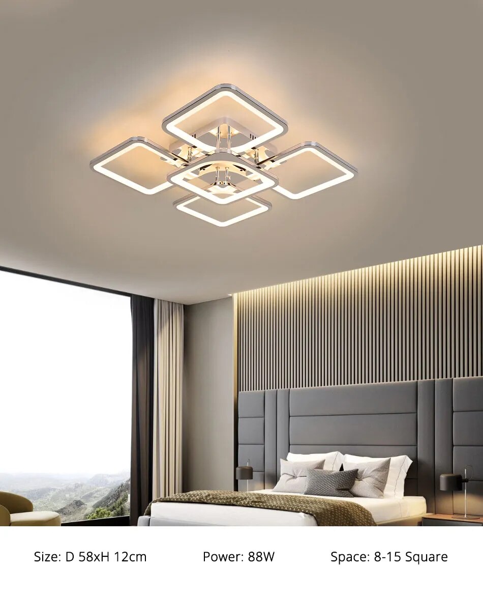 Qiyi Kaoli Chrome LED Chandelier