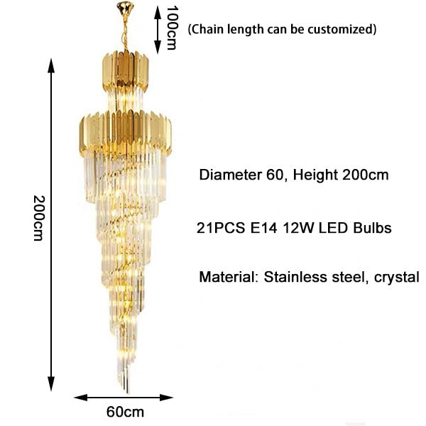 Ylk Darrian Modern Crystal Chandelier
