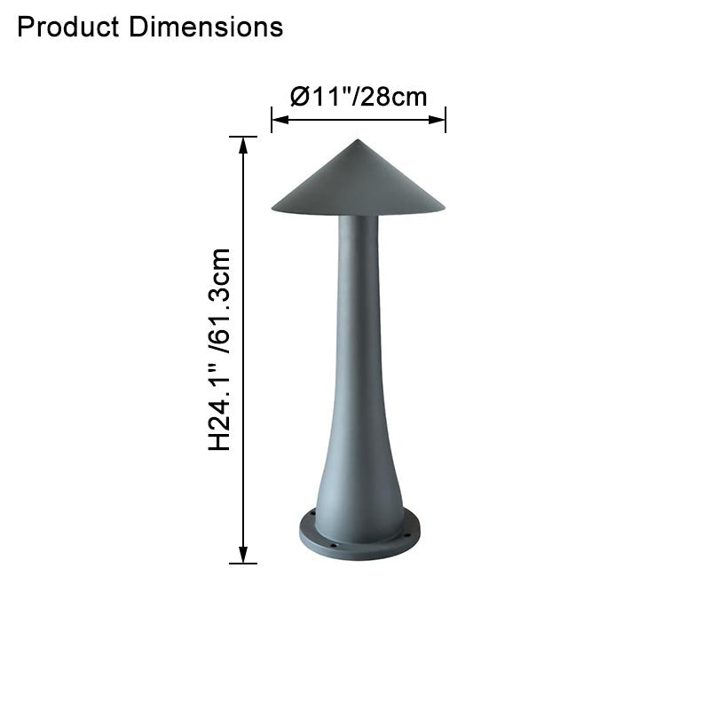 WOMO Mushroom Landscape Bollard Light-WM9115