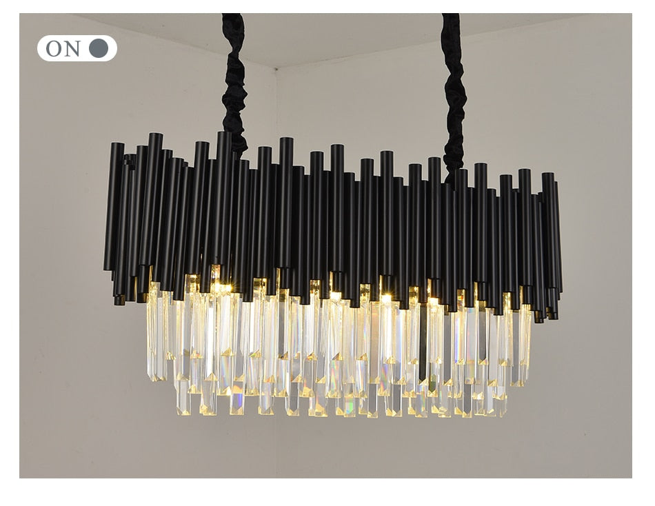 Ylk Modern Black Chandelier Light