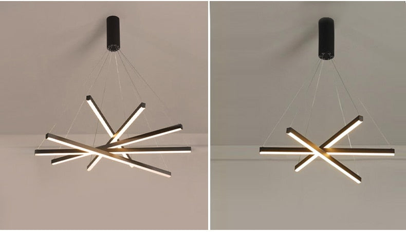 Ylk Black Luxury LED Chandelier