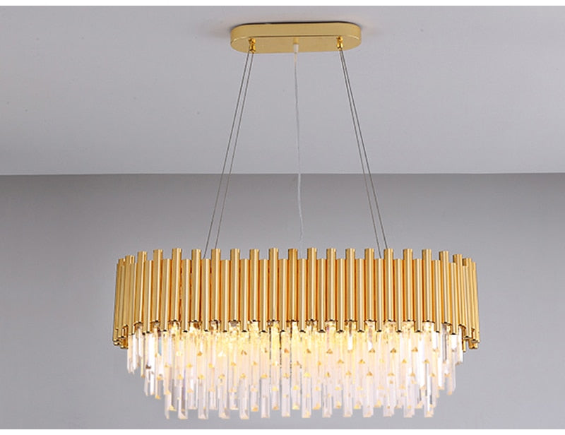 Ylk Talis Gold Crystal Chandelier
