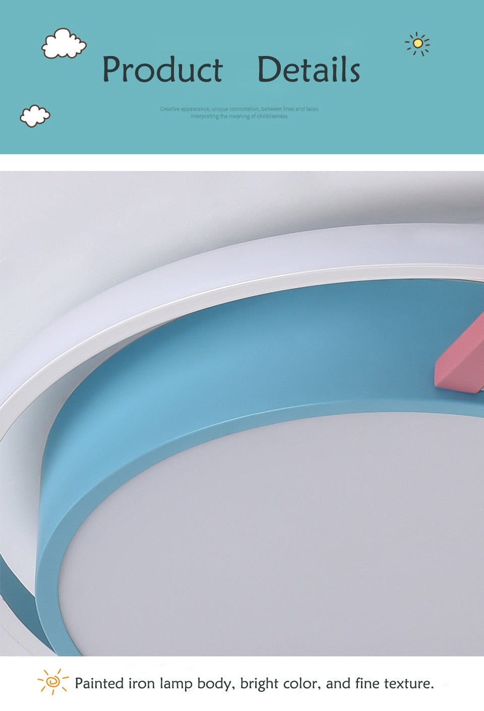 IIS Cartoon Nursery Crown Ceiling Lamps For Children