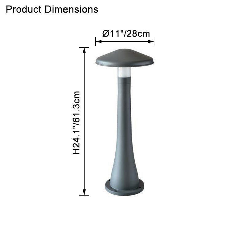 WOMO Mushroom Landscape Bollard Light-WM9115