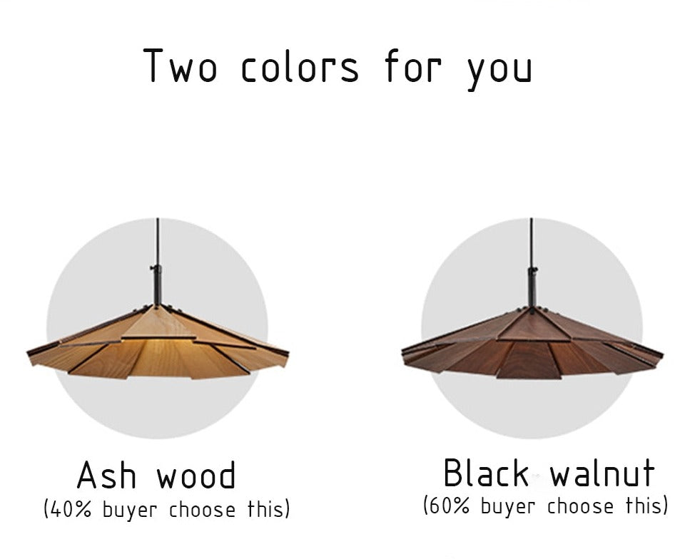 IIS LED Solid Wood Pendant Light Nordic Restaurant Bar Office Hanging lamp