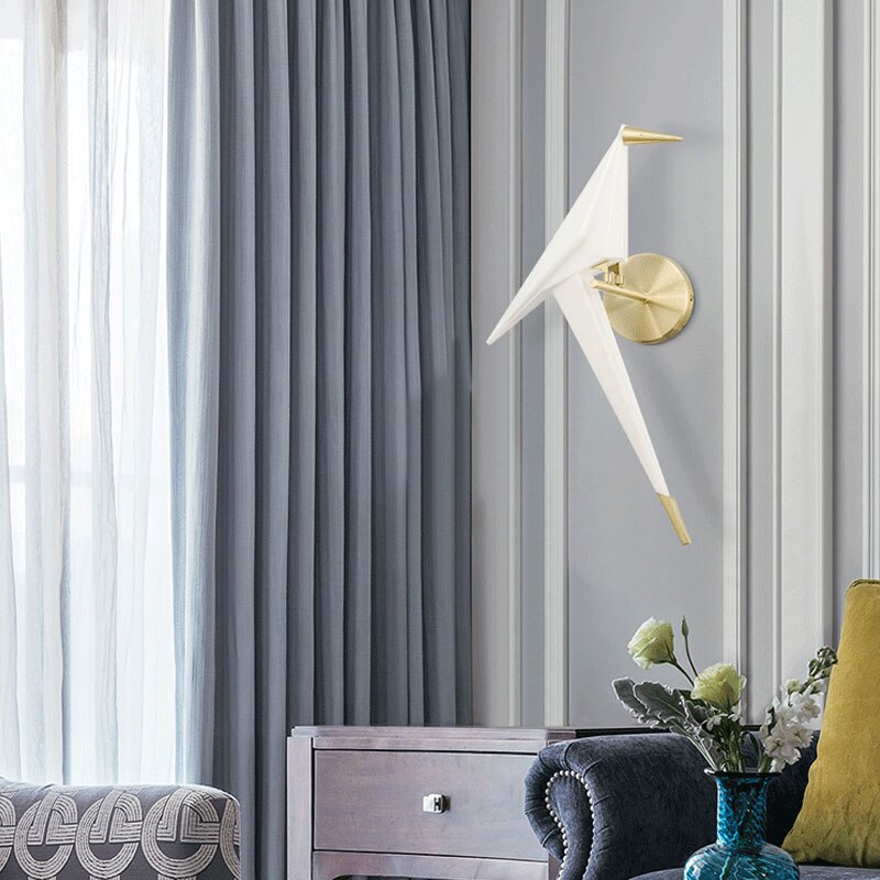 Won Cerise Bird Wall Lamp