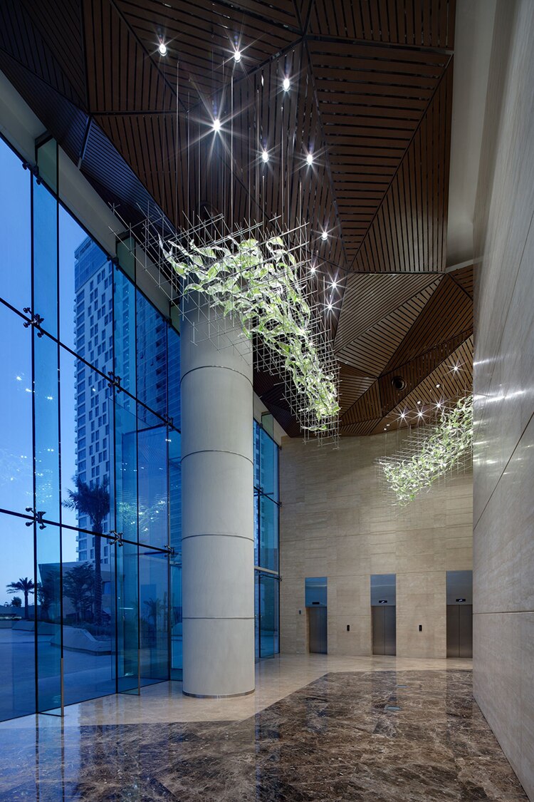 IIS Luxury Colored Glass Modern Big Chandelier