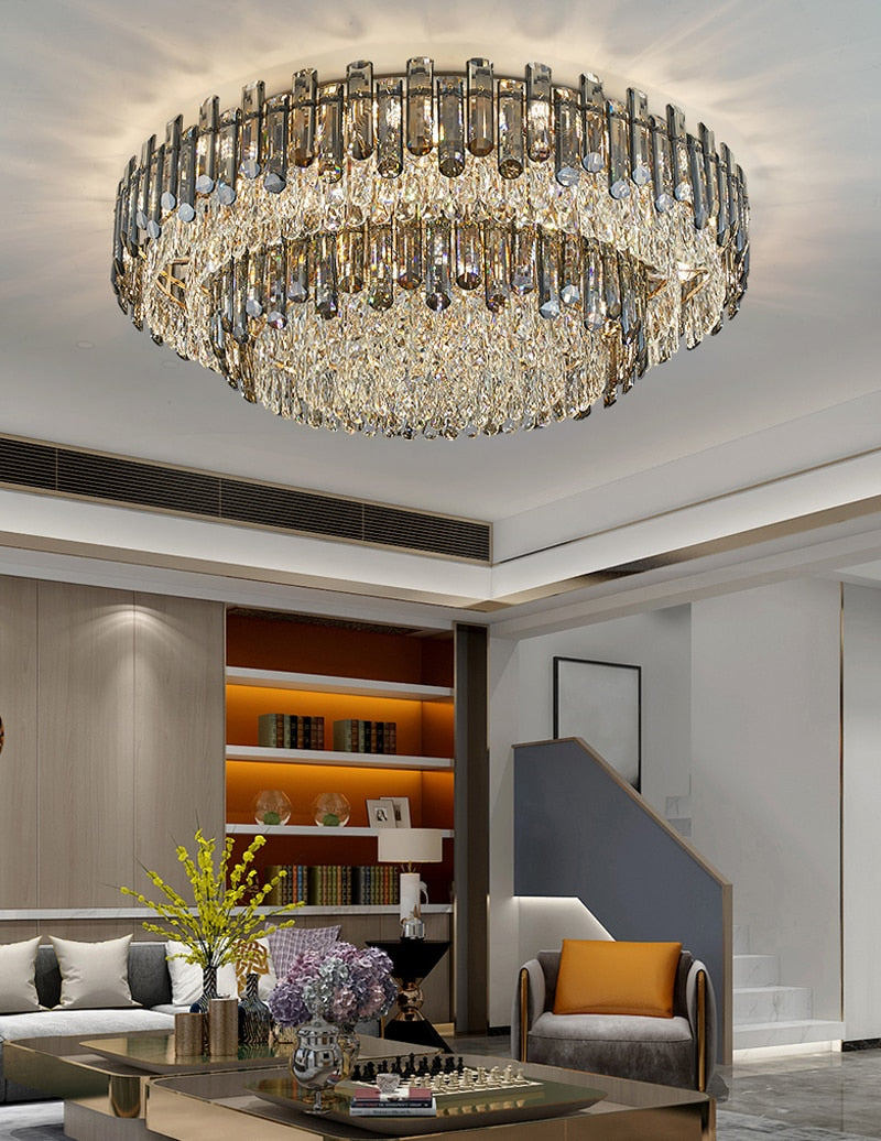 Ylk Luxury Crystal Ceiling Chandelier