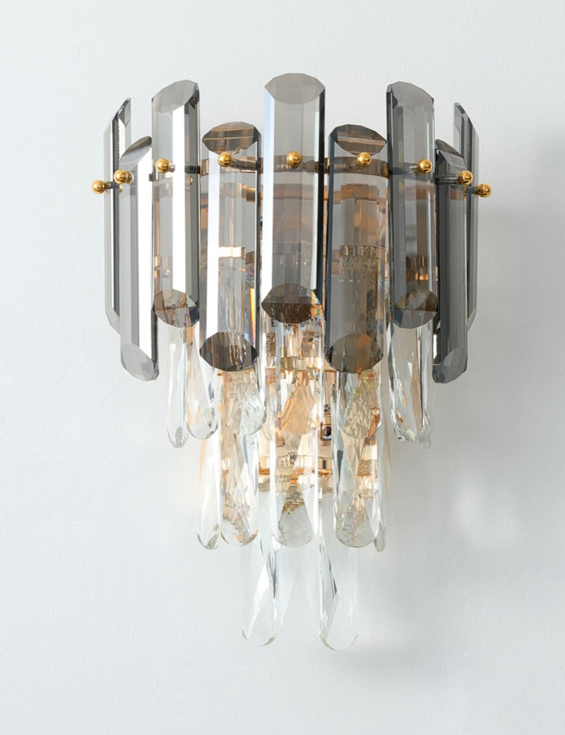Ylk Thora Crystal Wall Sconce