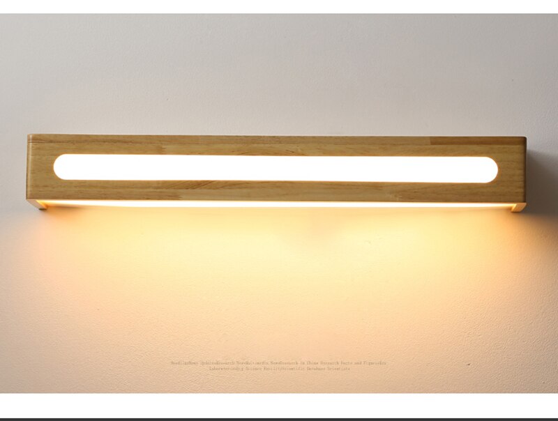 BAN Modern LED Nordic Mirror light wood Acrylic sconces