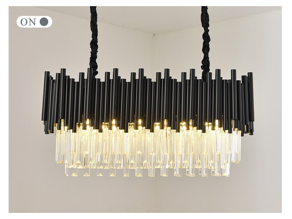Ylk Modern Black Chandelier Light