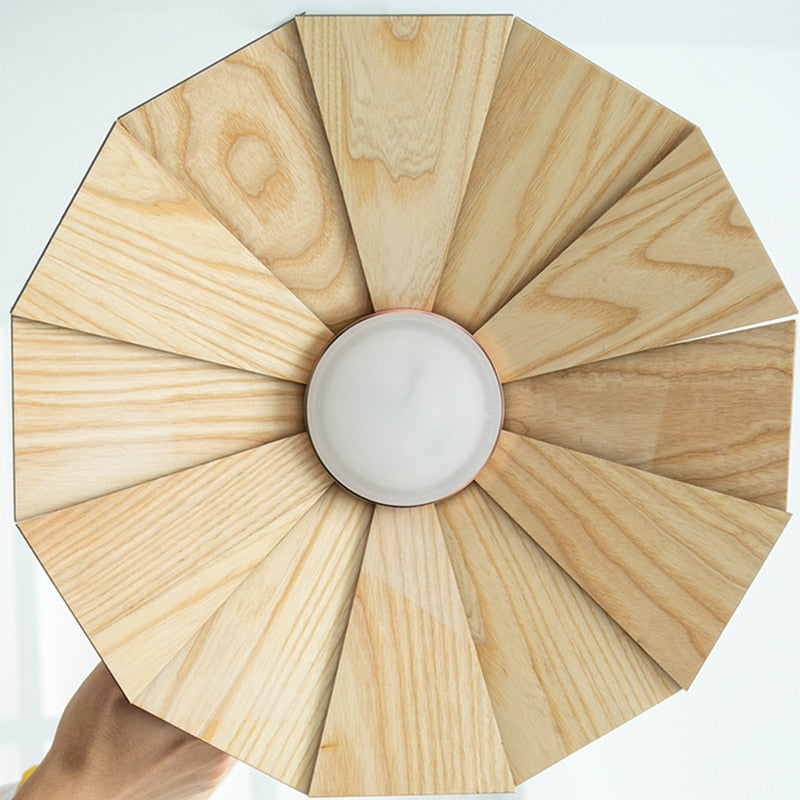 IIS LED Solid Wood Pendant Light Nordic Restaurant Bar Office Hanging lamp